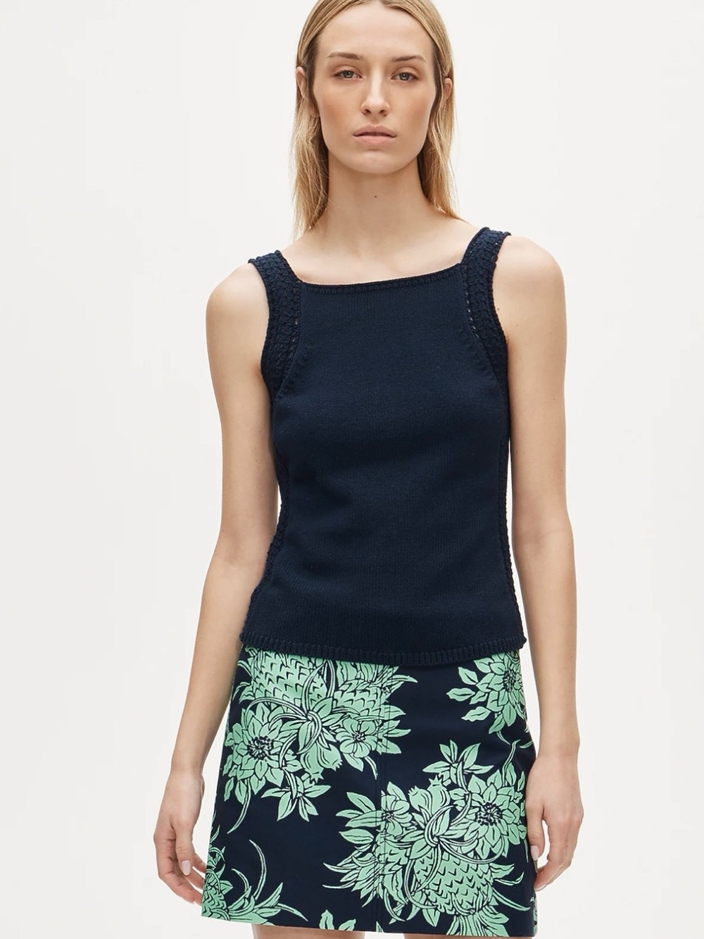 J Crew Crochet Sweater Tank Top